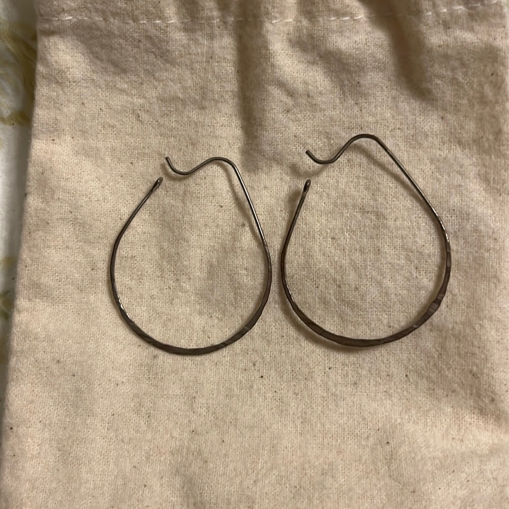 Anthropologie Gold Hoop earrings